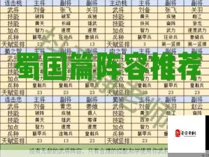 三国群英传鸿鹄霸业，武将阵容搭配策略与技巧详解